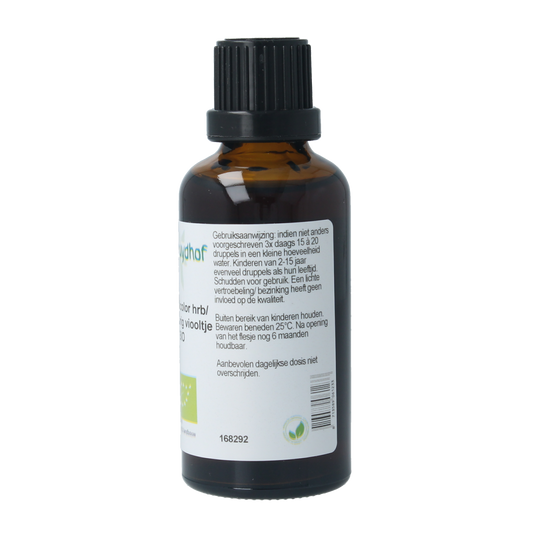 Cruydhof Viola tricolor hrb / driekl viooltje tinctuur bio 50.00 Milliliter