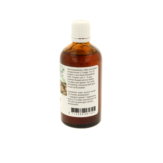Cruydhof Zingiber officinalis rhiz/gember tinctuur bio 100.00 Milliliter