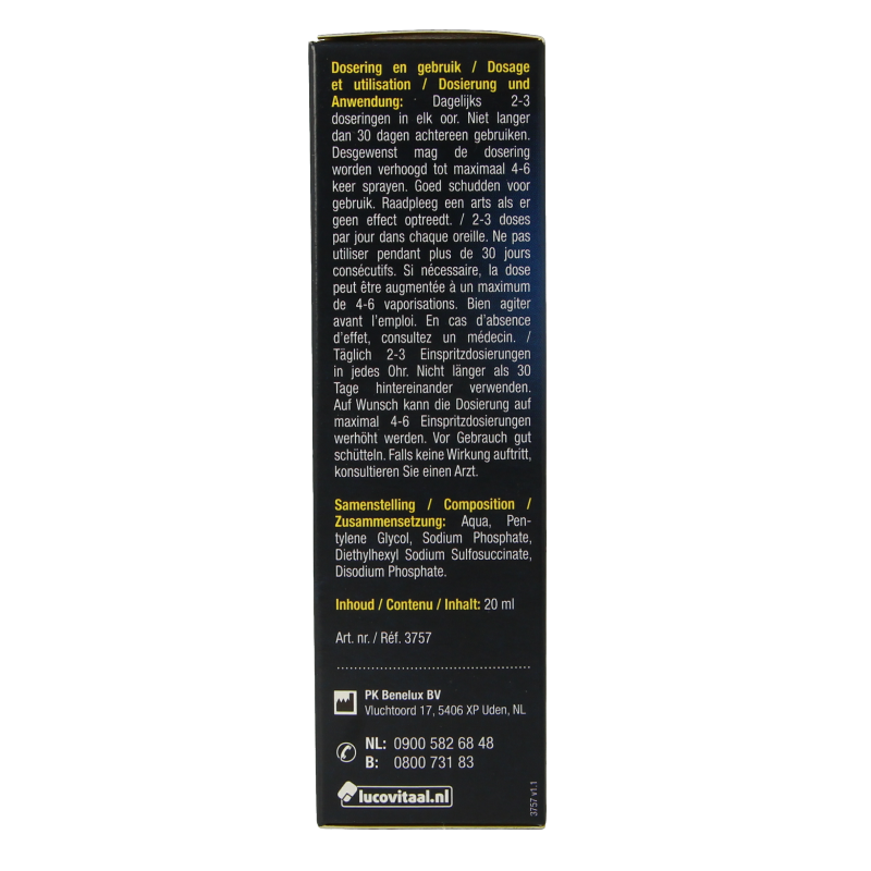 Lucovitaal Oorspray 20 Milliliter