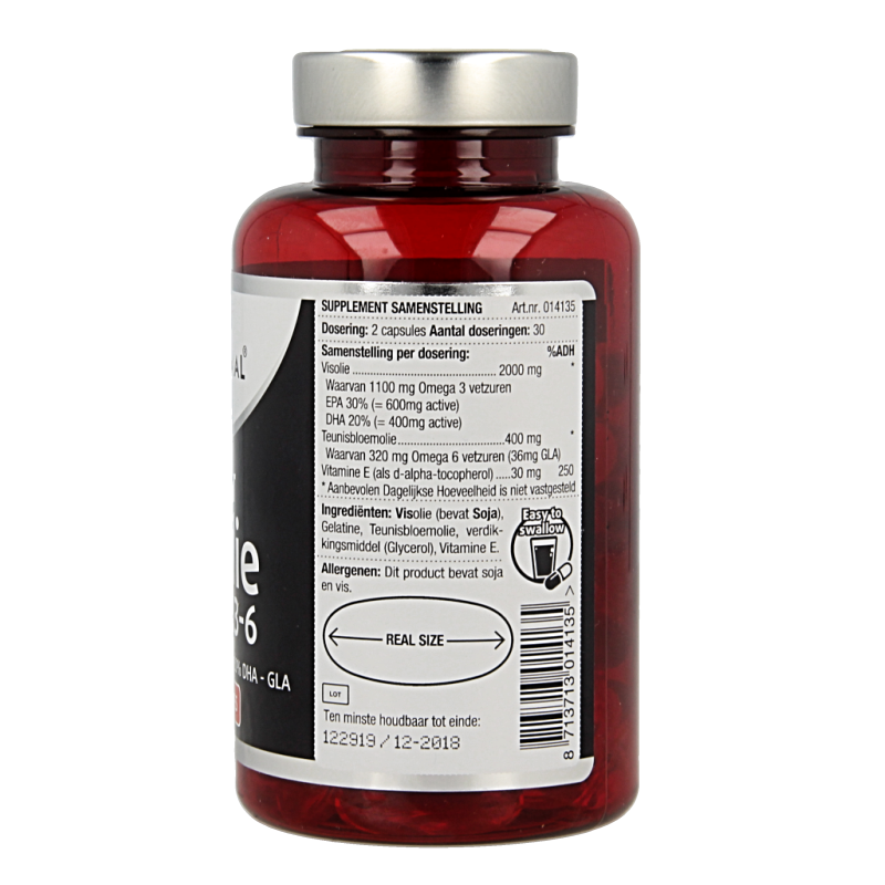 Lucovitaal Super visolie omega 3-6 60 Capsules
