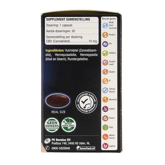 Lucovitaal CBD 10mg forte 30.00 Capsules