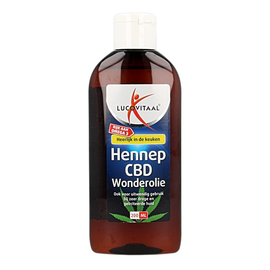 Lucovitaal Hennep CBD huidwonder olie 200 Milliliter