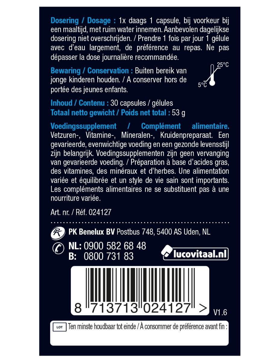 Lucovitaal Geheugen & concentratie 30 Capsules