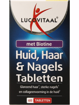 Lucovitaal Huid haar nagels met biotine 60 Tabletten