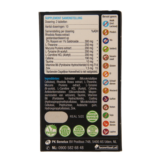 Lucovitaal Mentale focus pil 20.00 Tabletten
