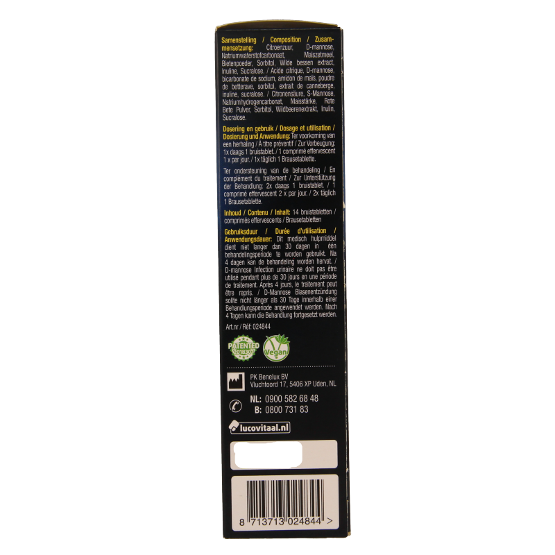 Lucovitaal D-Mannose blaasontsteking 14 Bruistabletten