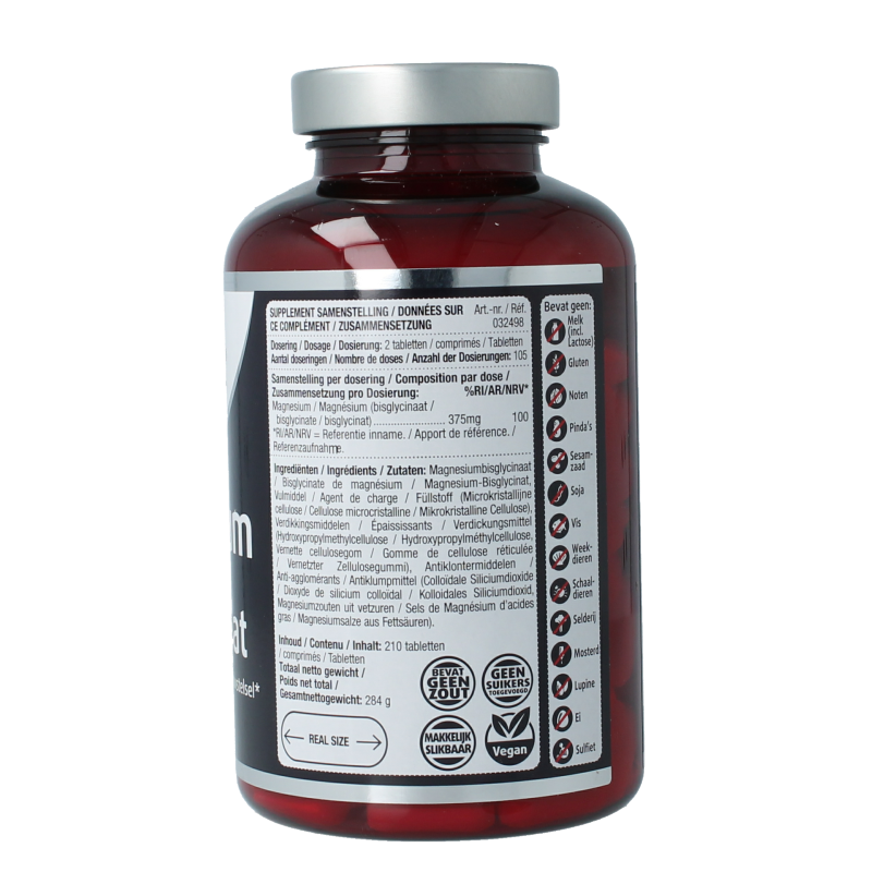 Lucovitaal Magnesium bisglycinaat 375mg 210 Tabletten