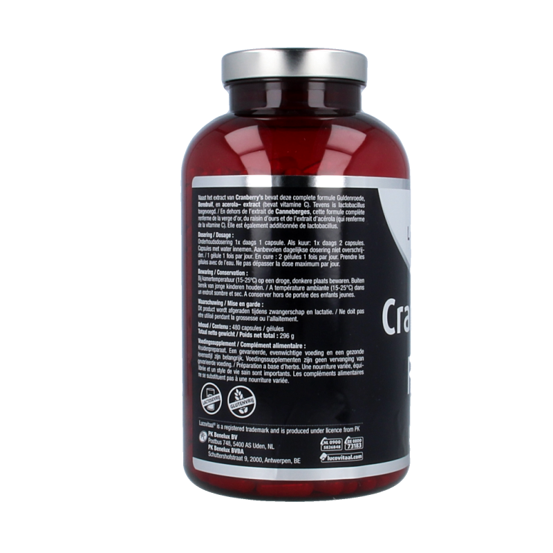 Lucovitaal Cranberry x-tra 480 Capsules