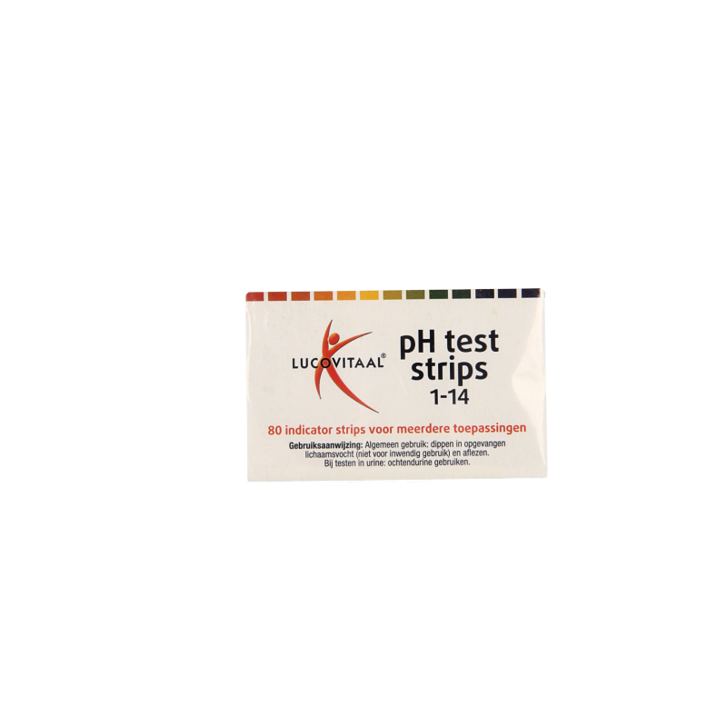 Lucovitaal Zuurbase PH test strips 80 Stuks