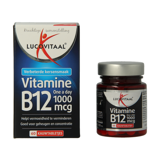 Lucovitaal Vitamine B12 1000mcg 60 Kauwtabletten