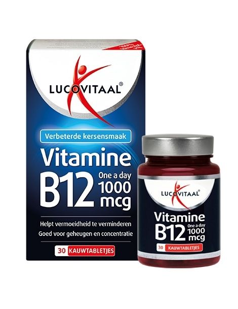 Lucovitaal Vitamine B12 1000mcg 30 Kauwtabletten