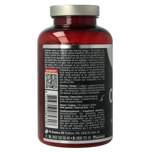 Lucovitaal Omega 3 visolie puur koudwater 120 Capsules