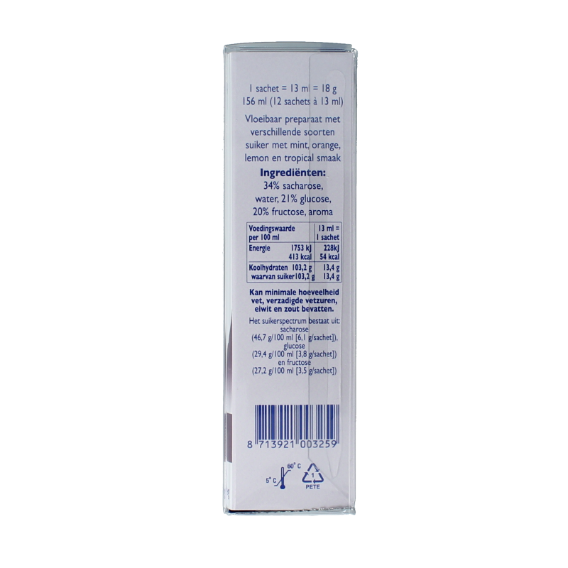 Hypio-Fit Direct energy mix diverse smaken 12 Sachets