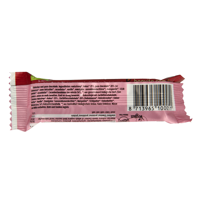 Bonvita Bonbarr choco cocos bar puur bio 40 Gram