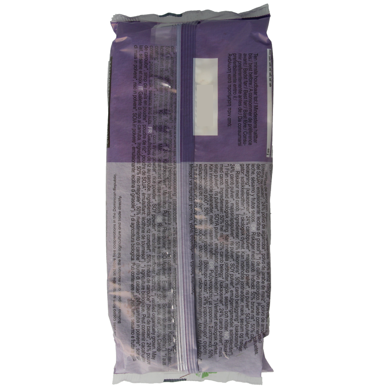 Bonvita Rijstwafels puur carobe bio 100 Gram