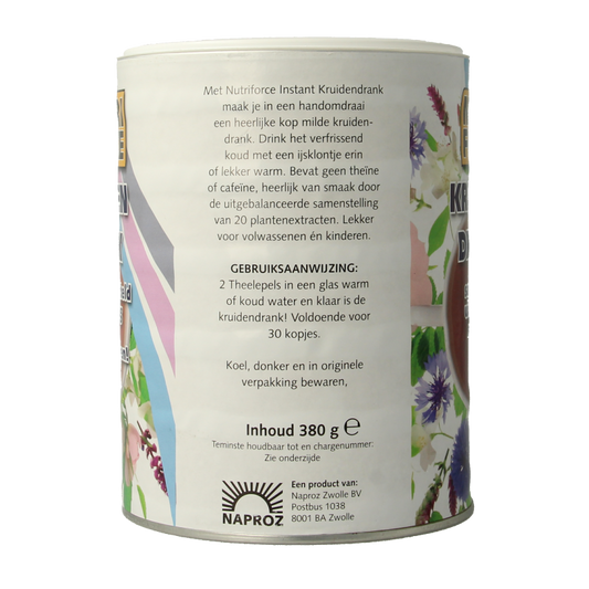 Nutriforce Instant kruidenthee 380 Gram