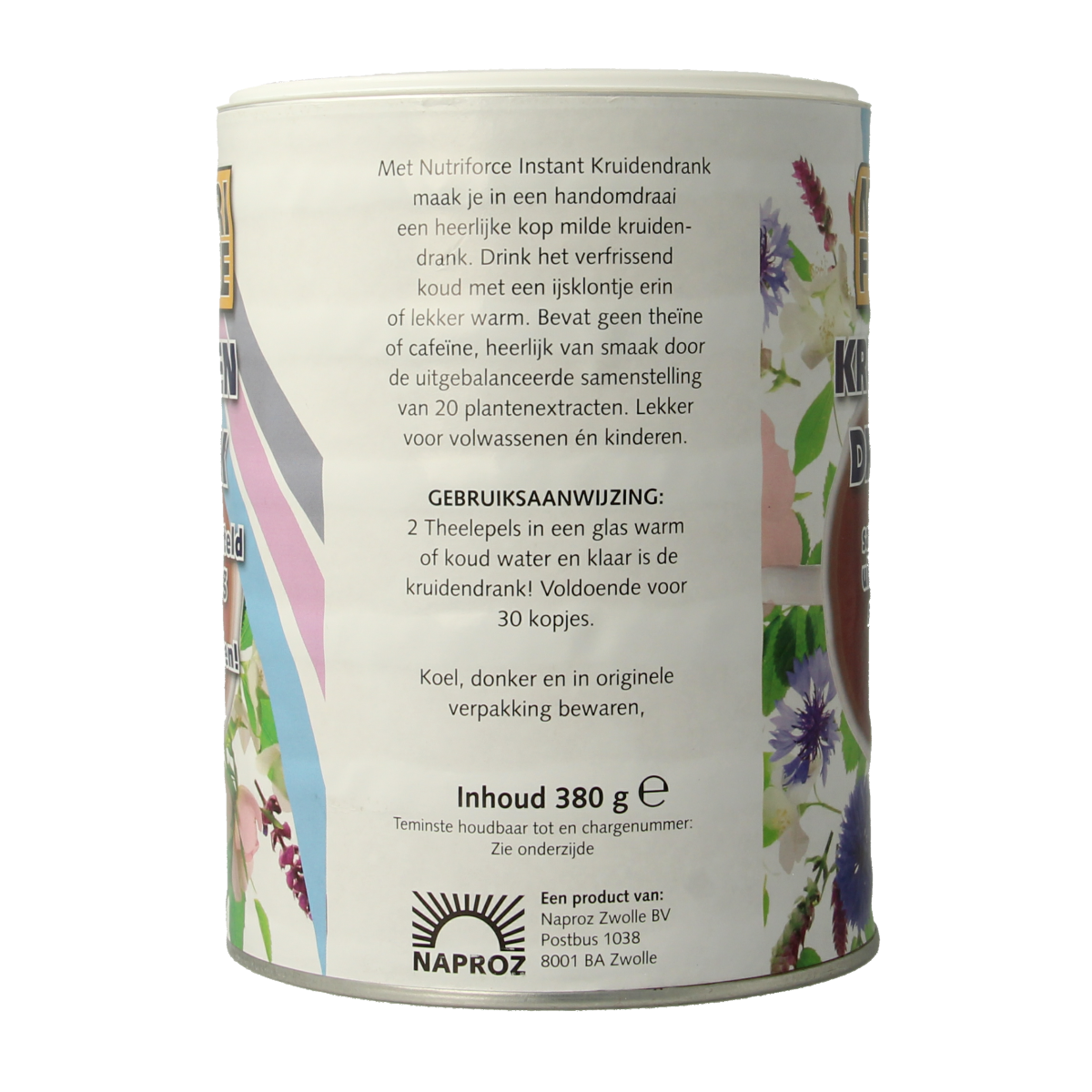 Nutriforce Instant kruidenthee 380.00 Gram