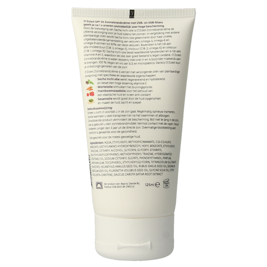 O' Zoleil Zonnebrandcreme SPF50 125 Milliliter