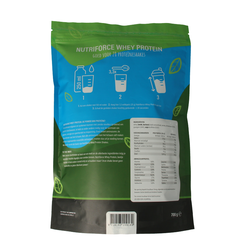 Nutriforce Whey proteine 700 Gram