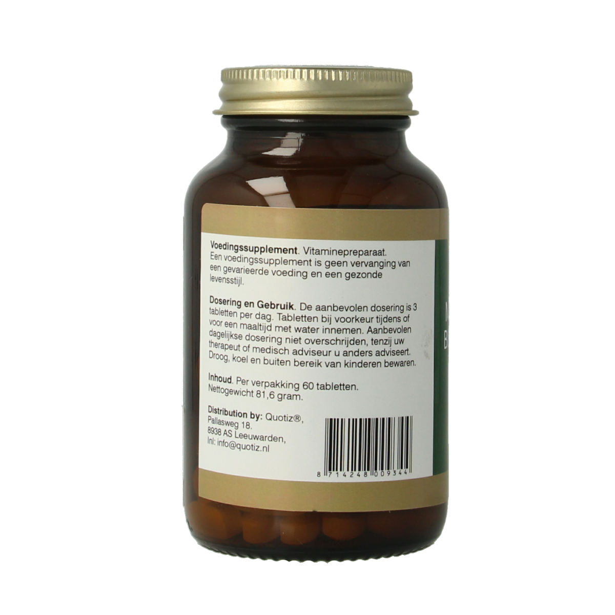 Natupharma Magnesium bisglycinaat 125mg 60.00 Tabletten
