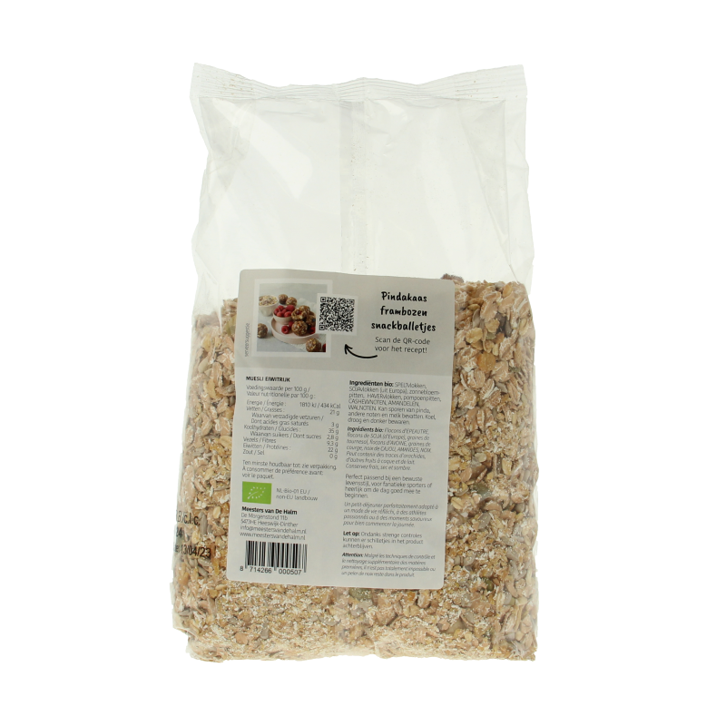 De Halm Muesli eiwitrijk herstel after sport bio 1 Kilogram