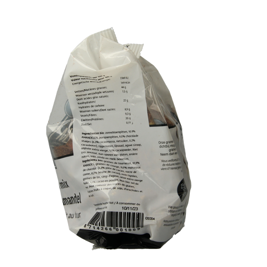 De Halm Ovengebakken mix chocolade en amandel bio 400.00 Gram