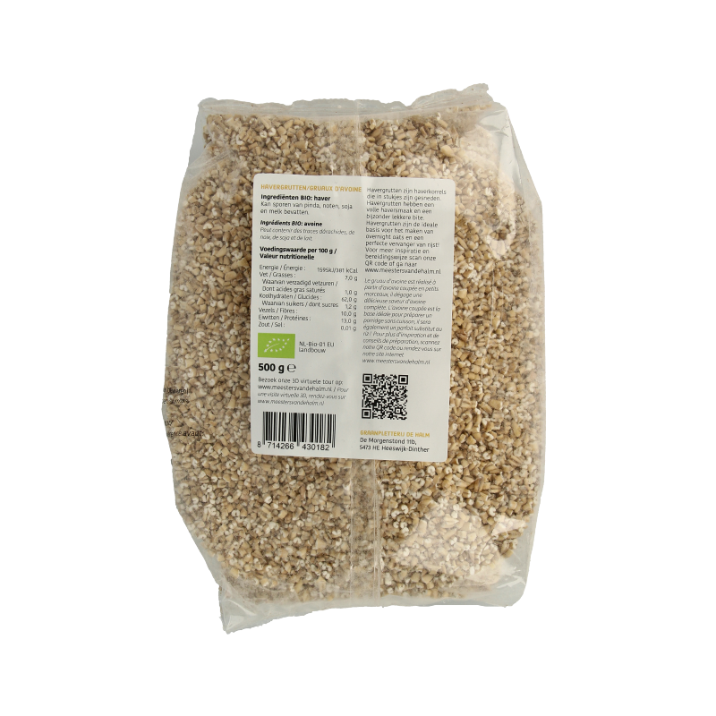 De Halm Havergrutten bio 500 Gram