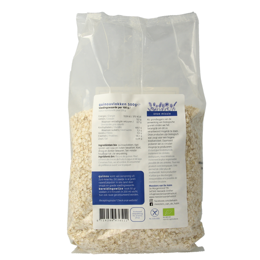 De Halm Quinoavlokken bio 500.00 Gram