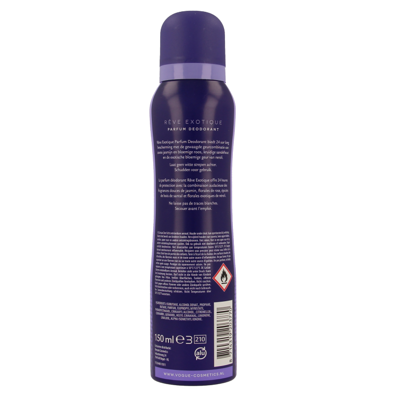 Vogue Parfum deodorant reve exolique 150 Milliliter