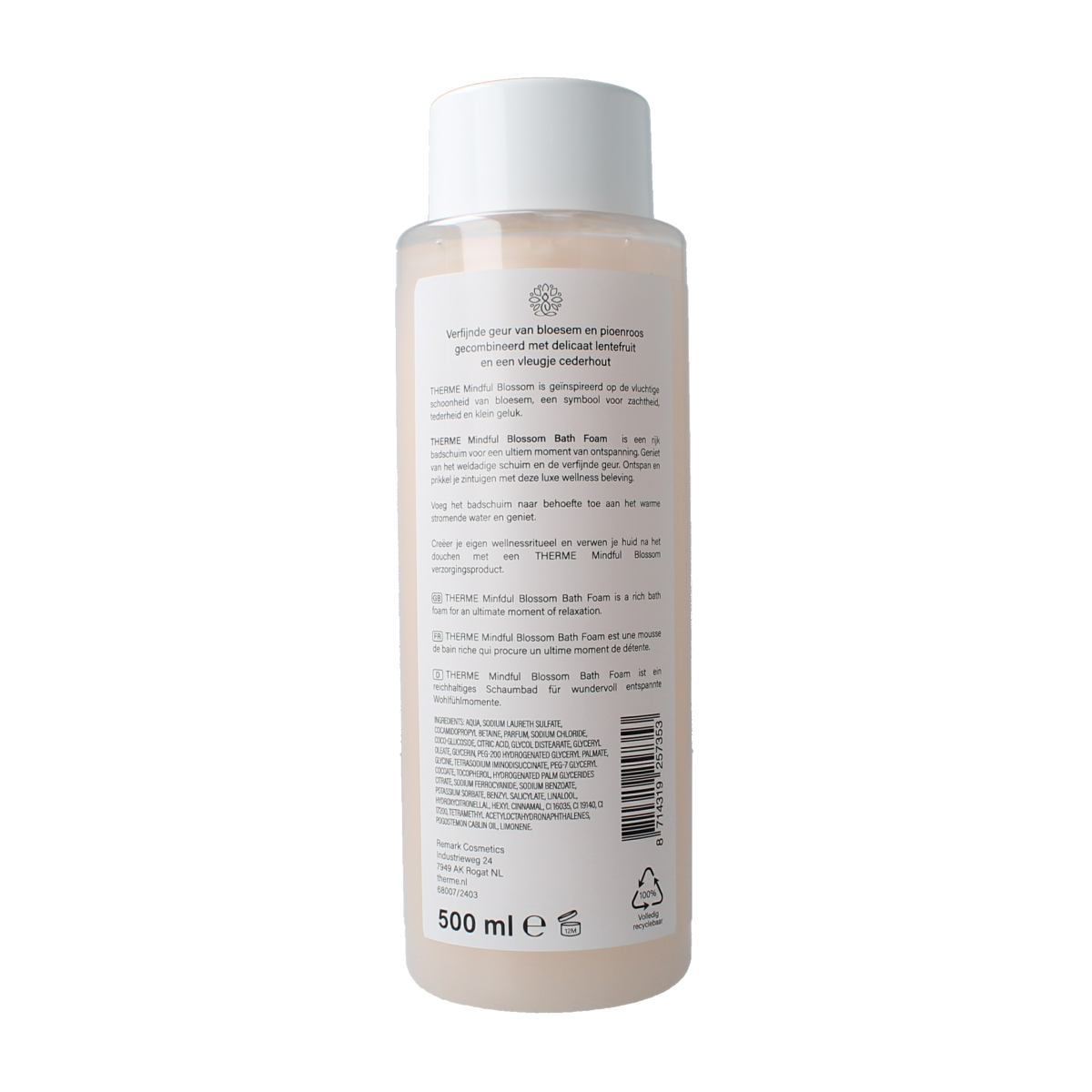 Therme Mindfull blossom bath foam 500.00 Milliliter