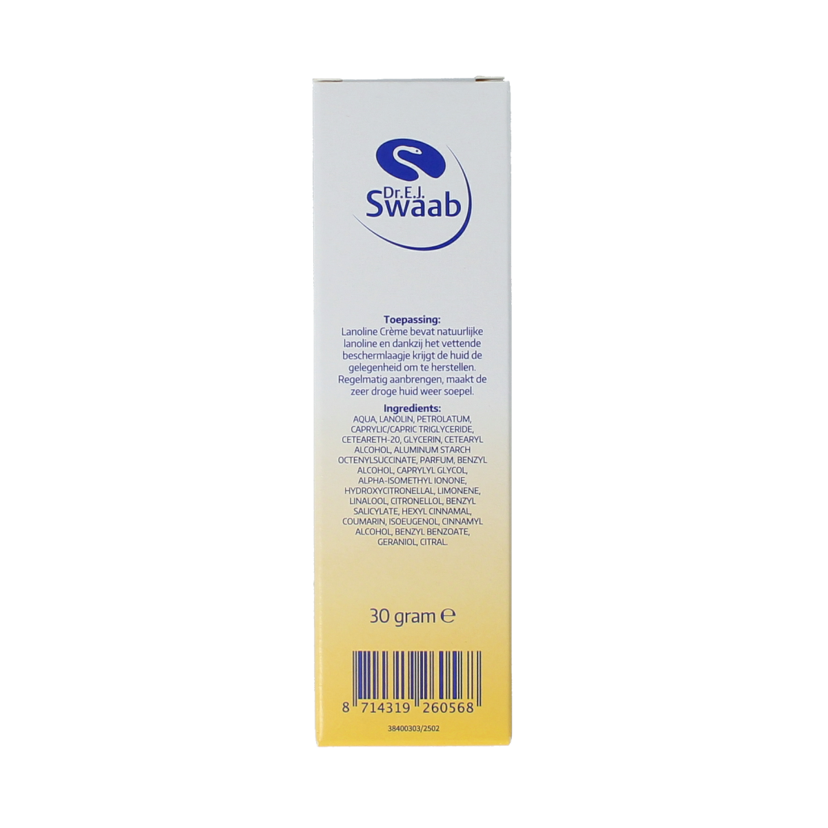 Dr. Swaab Lanoline creme 30.00 Gram