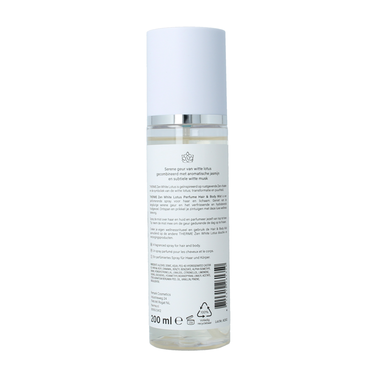 Therme Zen white lotus perfume hair & body mist 200.00 Milliliter