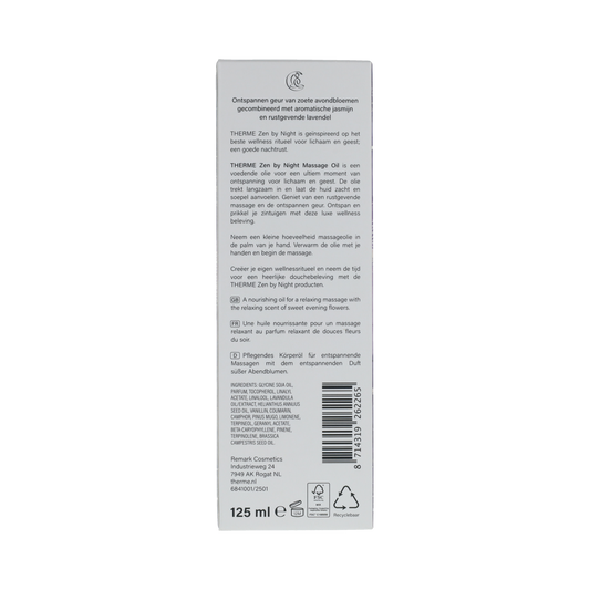 Therme Therme Zen by Night Massage Oil 125 ml Doos 125.00 Milliliter