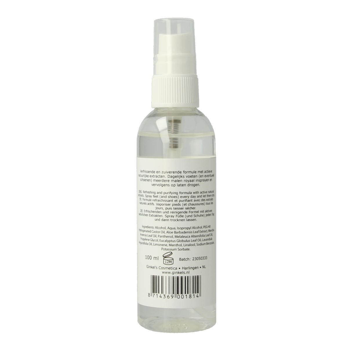 Ginkel's Zweetvoetenspray 100.00 Milliliter