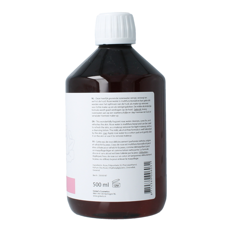 Ginkel's Rozenwater 500 Milliliter