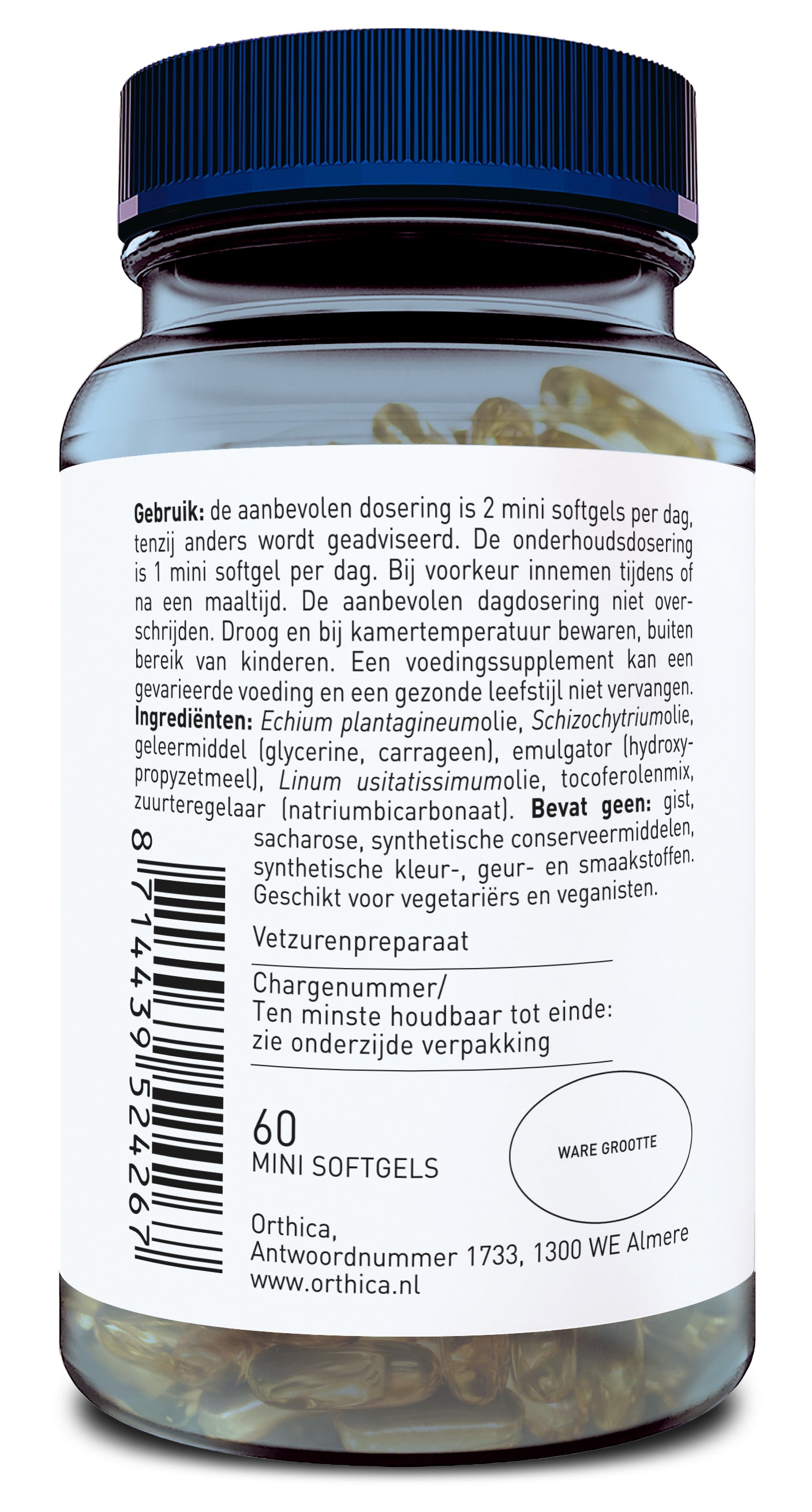 Orthica Omega 3 vegan 60 Softgels