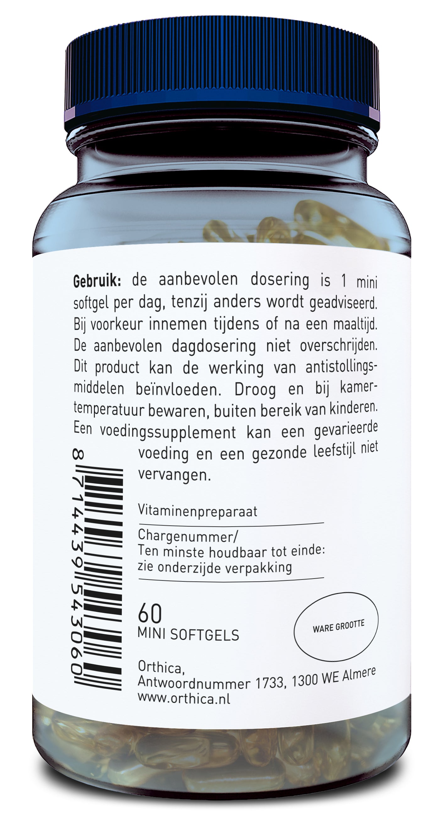 Orthica Vitamine K2 45mcg 60 Capsules