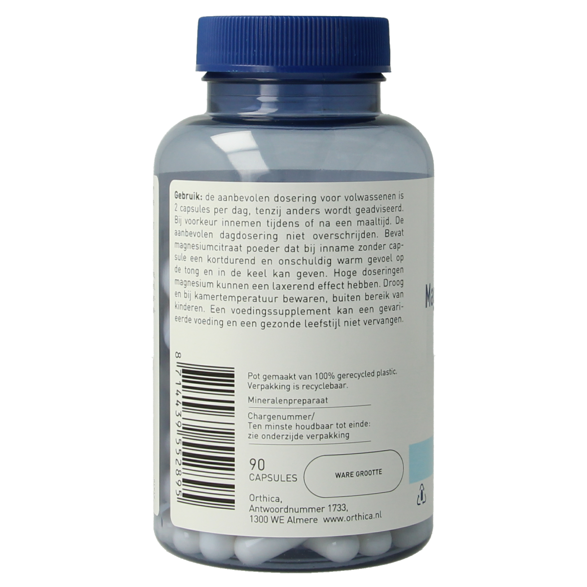 Orthica Magnesium citraat 125 90.00 Capsules