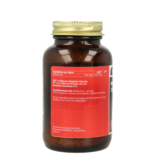 All Natural Melatonine 100mcg 500 Tabletten