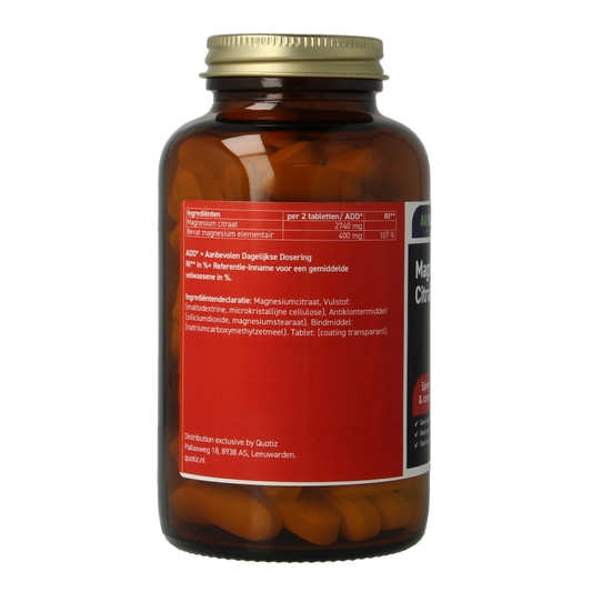 All Natural Magnesium citraat 400mg 120 Tabletten