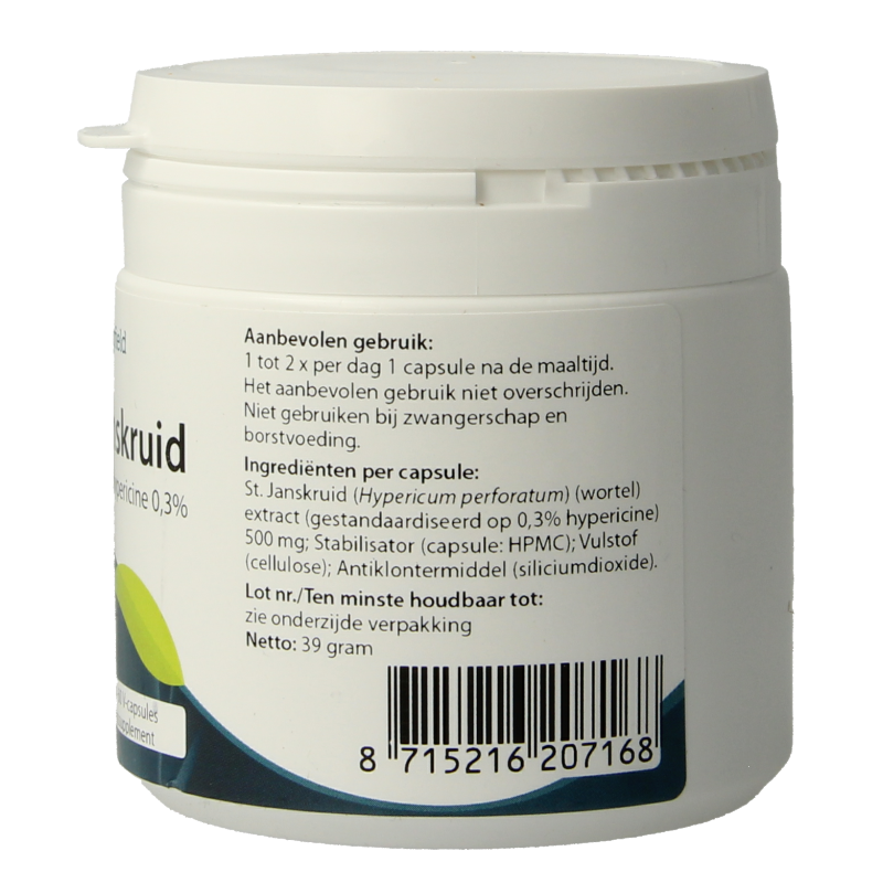 Springfield St. Janskruid 500mg 0.3% hypericine 60 Vegetarische capsules