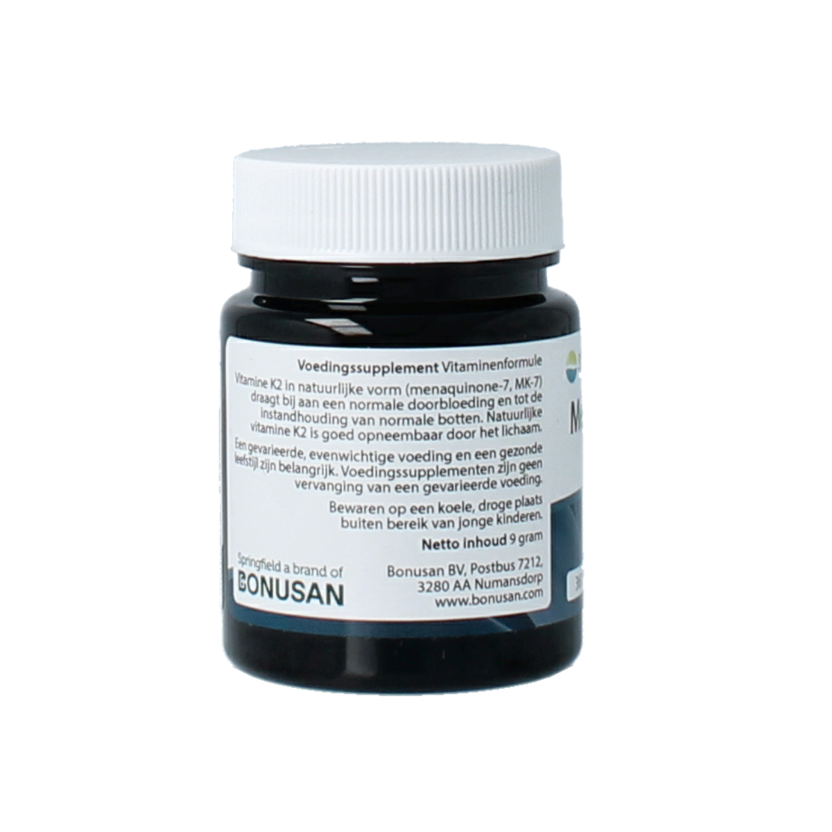 Springfield MenaQ7-360 vitamine K2 360 mcg 30.00 Vegetarische capsules