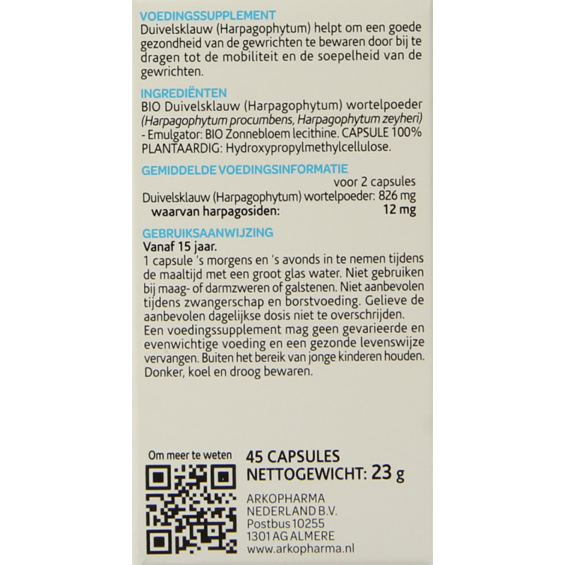 Arkocaps Duivelsklauw bio 45 Capsules