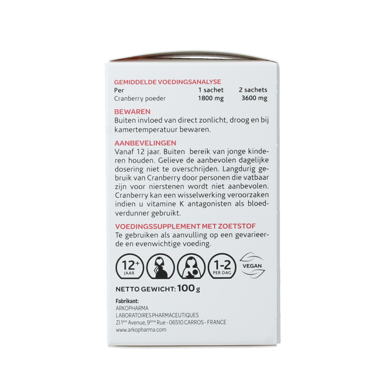 Cranberola Forte 10-dagen kuur 20 Sachets