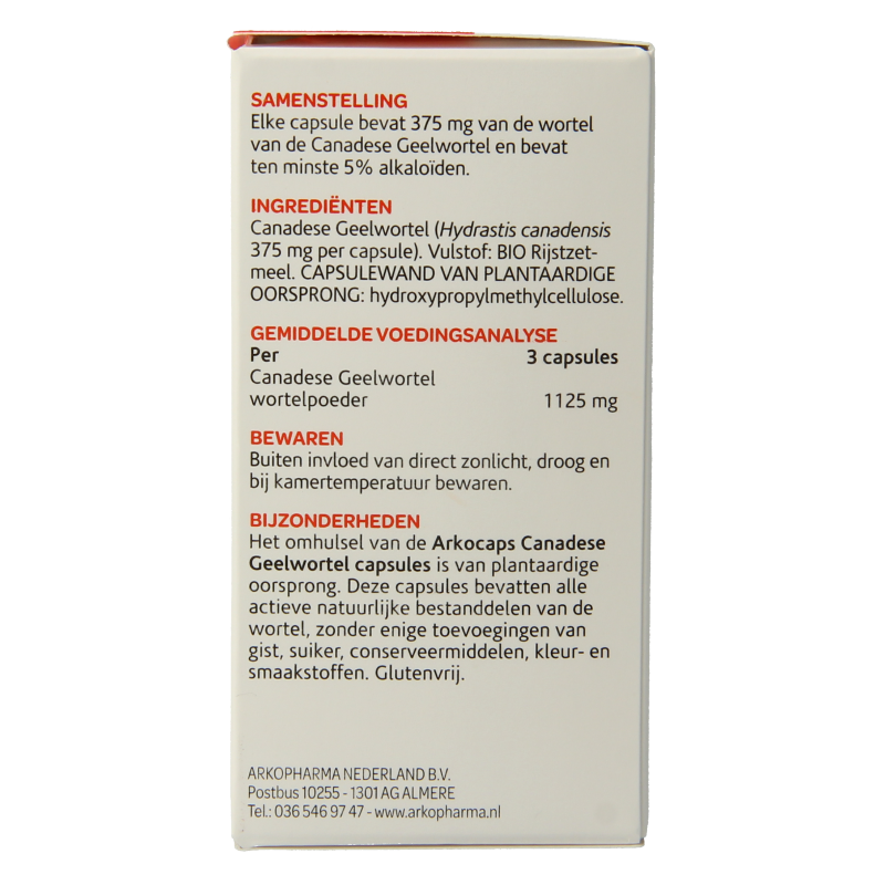 Arkocaps Canadese geelwortel 45 Capsules