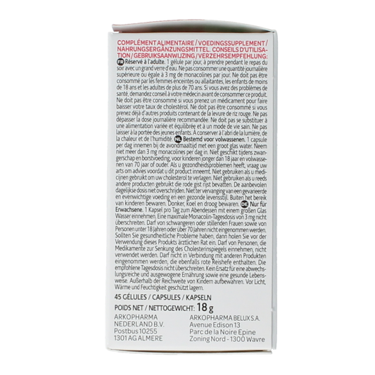 Arkocaps Rode gist rijst bio 45.00 Capsules