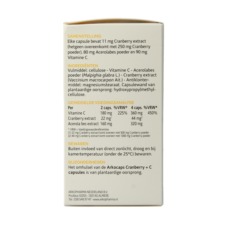Arkocaps Cranberry & Vitamine C 150 Capsules