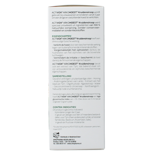 Arkohoest Kruidensiroop gezoet met honing 140 Milliliter