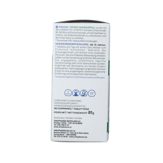 Forcapil Tegen haaruitval prom 90 Tabletten
