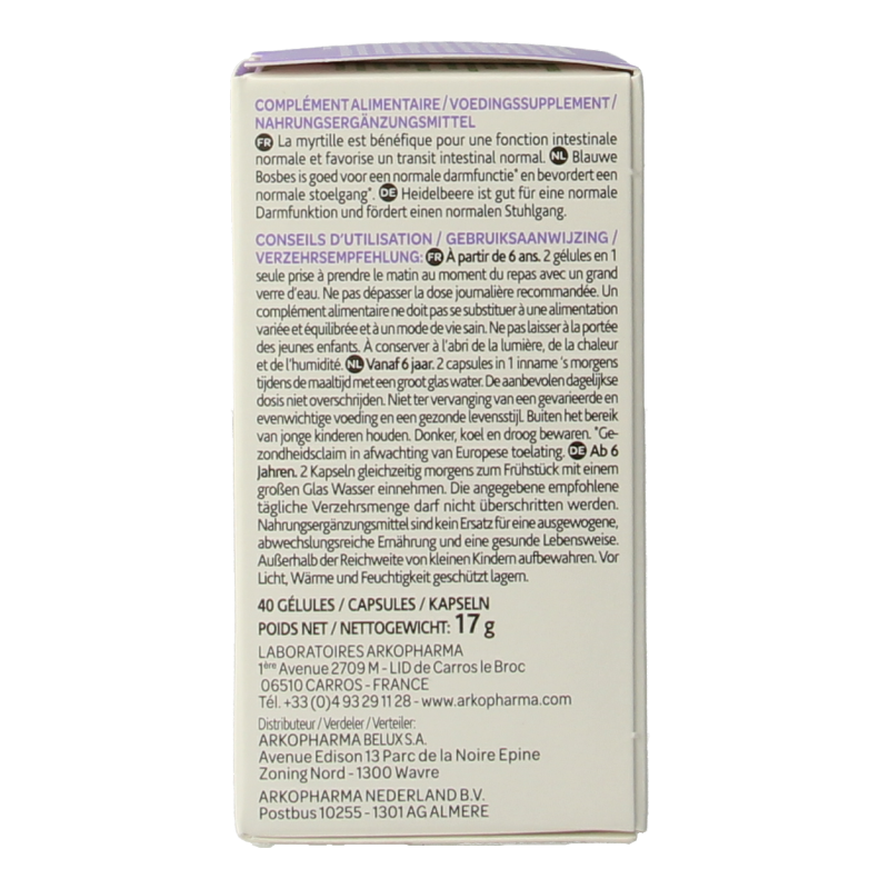 Arkocaps Blauwe bosbes 40 Capsules